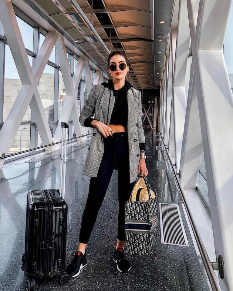 Aerolook +47 Looks Confortáveis para Viajar Se a Moda Pega