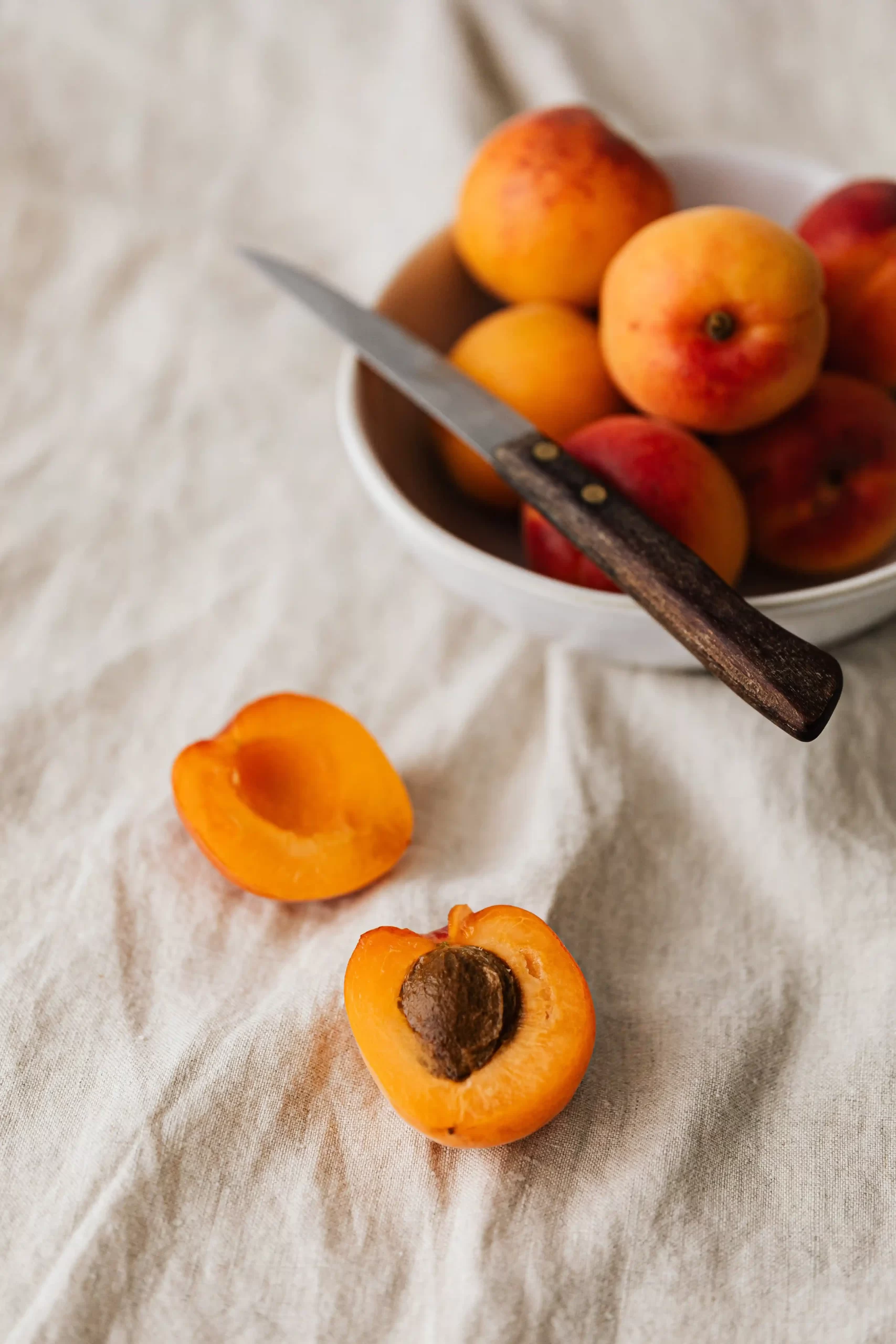 pêssegos como frutas boas para ansiedade