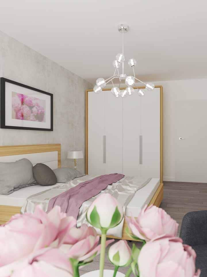 feng shui para quarto de casal decorado em rosa e branco