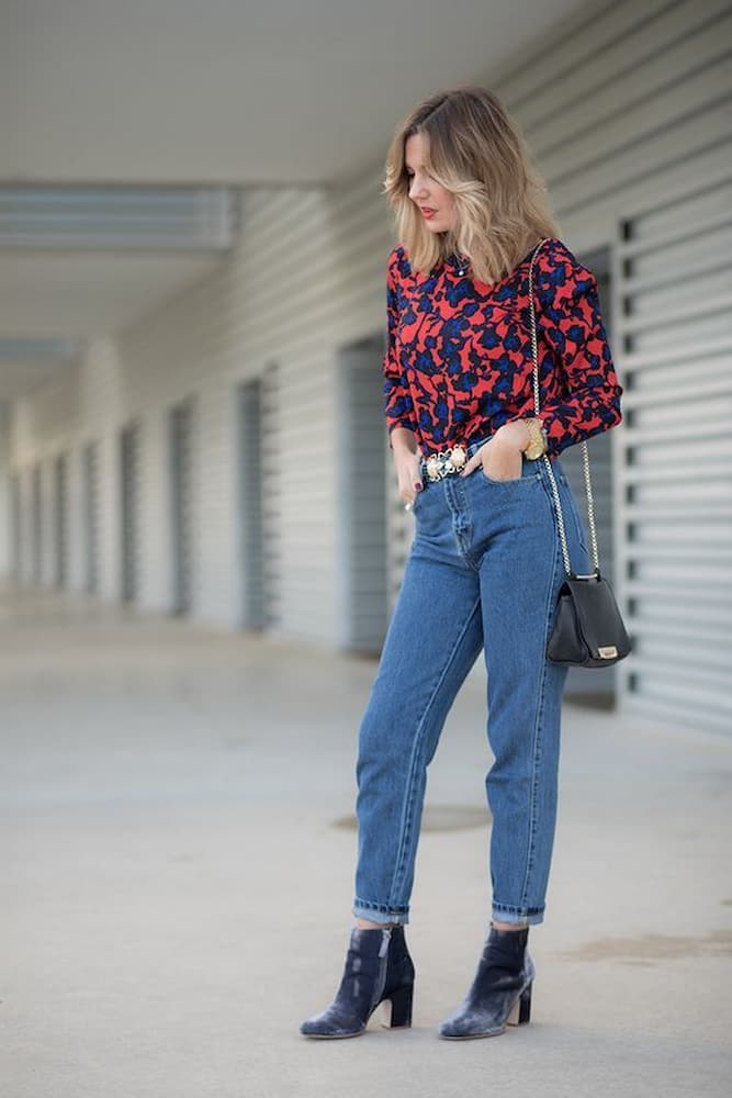 look para usar com bota cano curto e calça jeans