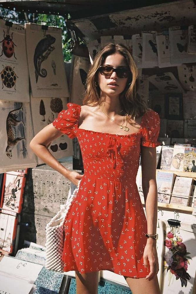 vestido vermelho simples para look tomato girl summer 