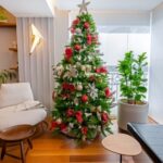 árvore para decoração de natal para varanda de apartamento