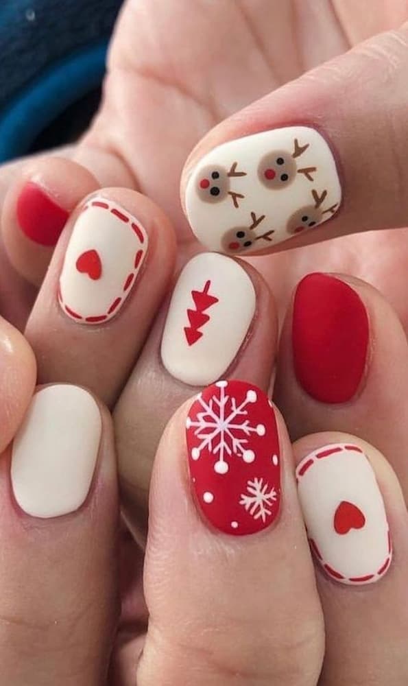 32 Ideias de unhas para Natal decoradas para se inspirar - Se a Moda Pega