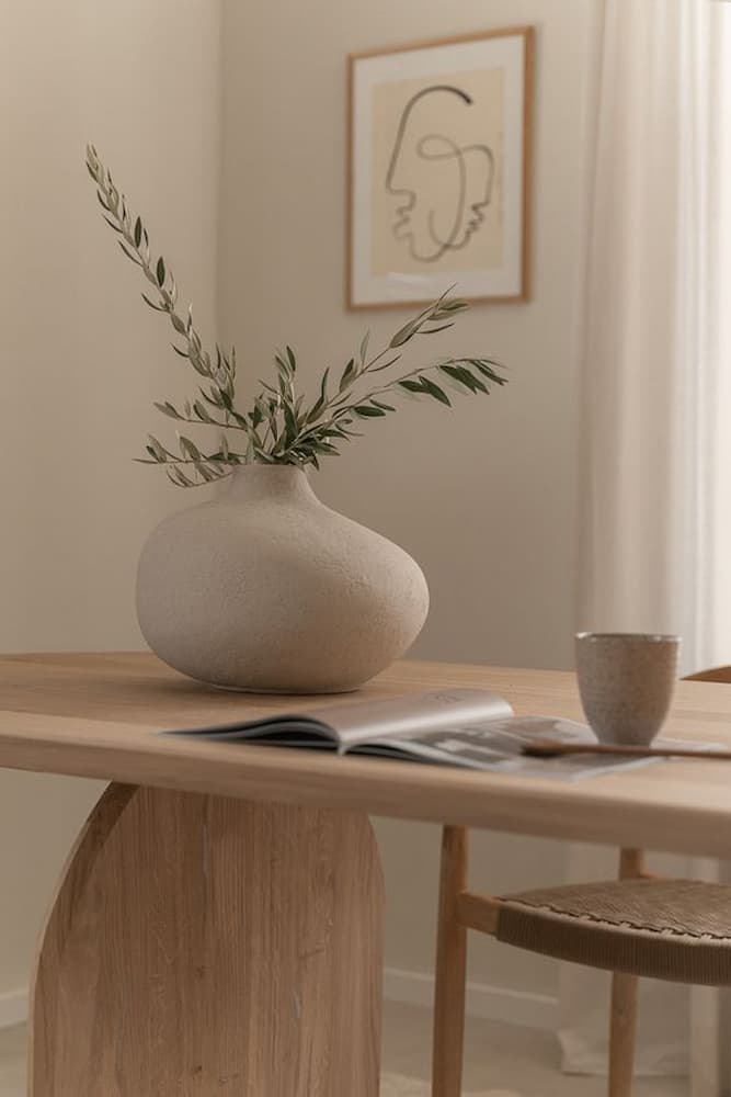 vaso minimalista para decoração japandi 