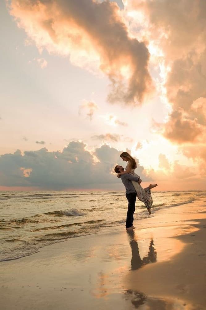 Legenda para foto na praia com namorado 